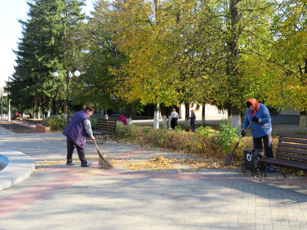 Порядок на улицах и в парках.